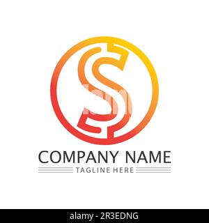 money icon and logo design vector illustration Stock Vector