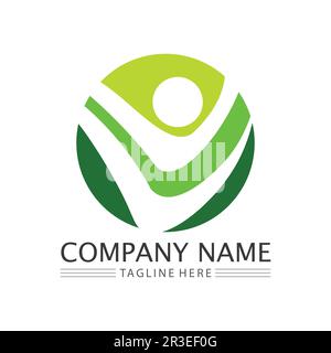 People Icon work group Vector  logo illustration design Stock Vector