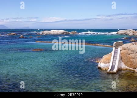 Miller's Point Tidal Pool off the False Bay coast of Cape Town Stock Photo