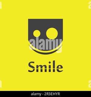 smile icon, smile, logo vector design happy emoticon Business, funny design and vector emoji happiness Stock Vector
