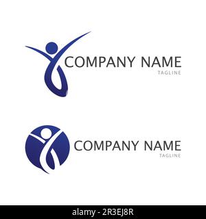 People Icon work group Vector  logo illustration design Stock Vector