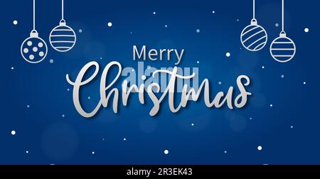 Merry christmas, new year bokeh background, web template - Vector Stock Photo