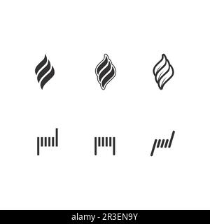 vape and vapor logo icon smoke vector and set design for vapers vaping device and lifestyle modern smoking Stock Vector