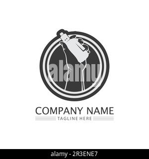vape and vapor logo icon smoke vector and set design for vapers vaping device and lifestyle modern smoking Stock Vector