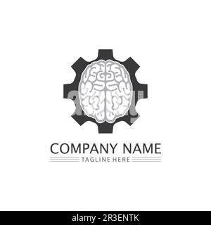 Health Brain vector illustration icon template design Stock Vector