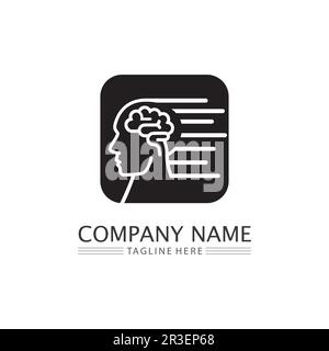 Health Brain vector illustration icon template design Stock Vector