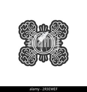 vape and vapor logo icon smoke vector and set design for vapers vaping device and lifestyle modern smoking Stock Vector