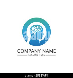 Health Brain vector illustration icon template design Stock Vector