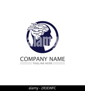 Health Brain vector illustration icon template design Stock Vector