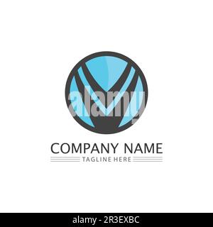V Letter Logo and checklist Template vector icon illustration Stock Vector