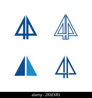 Arrow logo  design vector for music, media, play, digital audio and speed, finance, business template logo Stock Vector