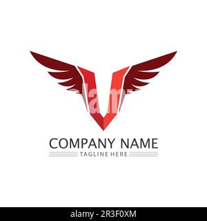 V Letter Logo and checklist Template vector icon illustration Stock Vector