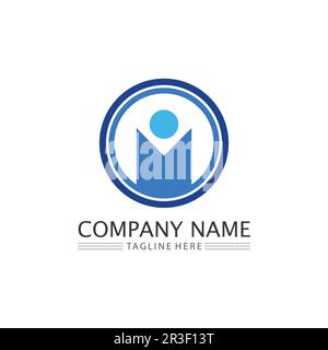 People logo, Team, Succes people work, Group and Community, Group Company and Business logo vector and design Care, Family icon Succes logo Stock Vector