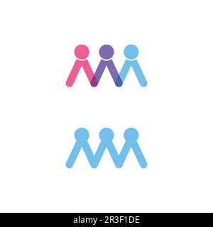 People logo, Team, Succes people work, Group and Community, Group Company and Business logo vector and design Care, Family icon Succes logo Stock Vector