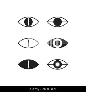 eye icon and vision design logo isolated sign symbol vector Intuition and spirituality Stock Vector