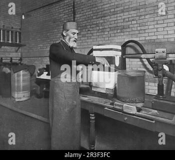 Henri Moissan was a French chemist, Nobel Prize for Chemistry in 1906. He is known for being the first to isolate fluorine Stock Photo