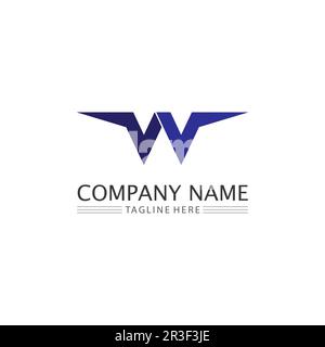 V Letter Lightning Logo Template vector icon illustration design Stock Vector