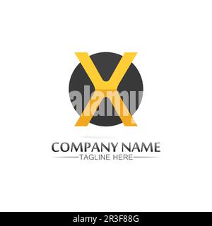 X logo and Letter X vector, Logo Template,  Illustration Design vector graphic alphabet symbol initial, brand Stock Vector