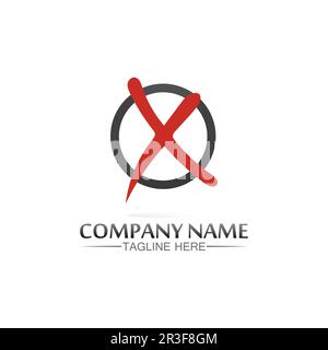 X logo and Letter X vector, Logo Template,  Illustration Design vector graphic alphabet symbol initial, brand Stock Vector