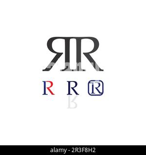 R Letter Arrow vector illustration icon Logo Template design Stock Vector