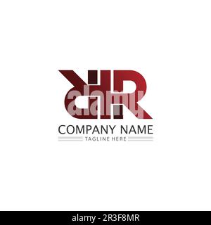 R Letter Arrow vector illustration icon Logo Template design Stock Vector