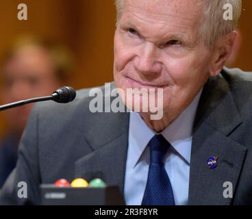 Washington, United States Of America. 18th Apr, 2023. Washington, United States of America. 18 April, 2023. NASA Administrator Bill Nelson, testifies before the Senate Appropriations Commerce, Justice, Science, and Related Agencies subcommittee during the FY 2024 budget hearing, at the Dirksen Senate Office Building, April 18, 2023, in Washington, DC Credit: Bill Ingalls/NASA/Alamy Live News Stock Photo