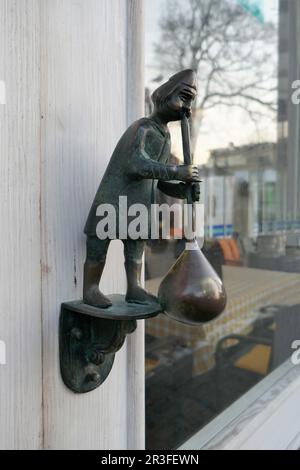 Door knocker glassblower sculpture Stock Photo