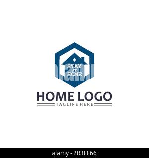 Home and house logo design vetor, logo , architecture and building, design property , stay at home estate Business logo, Construction Graphic, icon ho Stock Vector