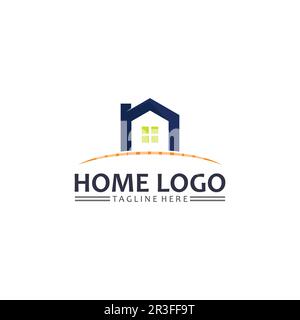 Home and house logo design vetor, logo , architecture and building, design property , stay at home estate Business logo, Construction Graphic, icon ho Stock Vector