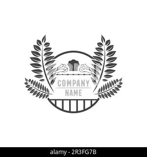 Cakes and Bakery icon logo design food vector bread vector, and symbol and icon food Stock Vector