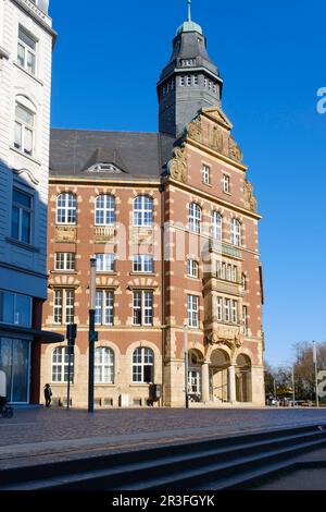 Administrative justice at the old Post office, Gelsenkirchen, Ruhr area Stock Photo