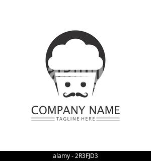 Cakes and Bakery icon logo design food vector bread vector, and symbol and icon food Stock Vector