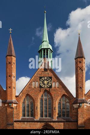 Holy Spirit Hospital, one of the oldest existing social institutions in the world, Luebeck, Germany Stock Photo