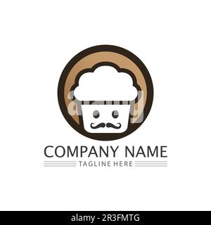 Cakes and Bakery icon logo design food vector bread vector, and symbol and icon food Stock Vector