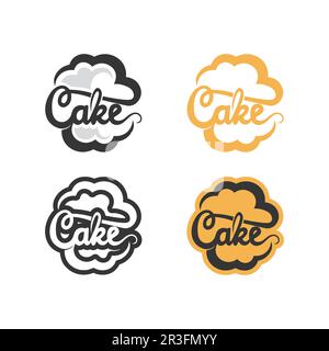 Cakes and Bakery icon logo design food vector bread vector, and symbol and icon food Stock Vector