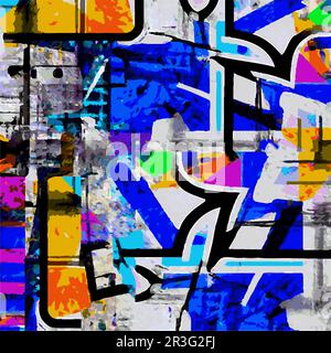 Vector Illustration Abstract Shapes Movement Geometric Fluid Design Intricate Multiple Colors Stock Vector