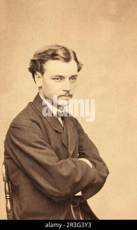 Half-length portrait of Robert Lincoln, son of President Abraham Lincoln, 1865. Stock Photo