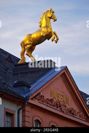 Landesmuseum Mainz in the former Golden Ross barracks, Mainz, Rhineland-Palatinate, Germany, Europe Stock Photo