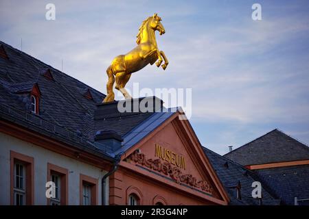 Landesmuseum Mainz in the former Golden Ross barracks, Mainz, Rhineland-Palatinate, Germany, Europe Stock Photo