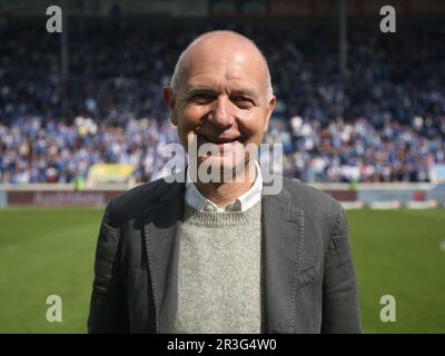 DFB President Bernd Neuendorf DFB 3.Liga soccer season 2021-2022 37.matchday 1. FC Magdeburg - TSV 1860 Munich Stock Photo