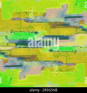 Vector Illustration Abstract Shapes Movement Geometric Landscape Design Intricate Multiple Colors Green Stock Vector