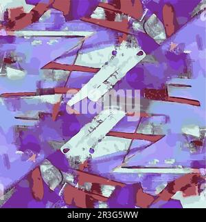Vector Illustration Abstract Shapes Movement Geometric Landscape Design Intricate Multiple Colors Stock Vector