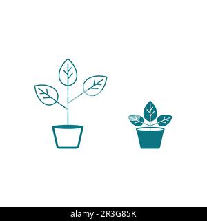 Logos of green Tree leaf ecology nature element vector Stock Vector