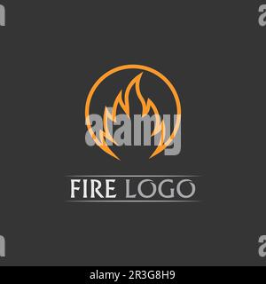 Fire flame vector illustration design template power, hot, icon, logo, light, devil, blaze, abstract Stock Vector