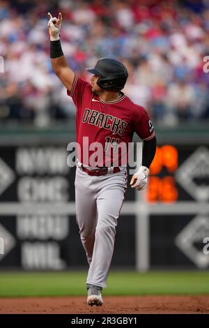 Philadelphia Phillies' Matt Strahm reacts during a baseball game, Sunday,  Sept. 10, 2023, in Philadelphia. (AP Photo/Matt Slocum Stock Photo - Alamy