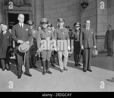 Cuban military officer Fulgencio Batista in Washington, D.C., 1938. Stock Photo