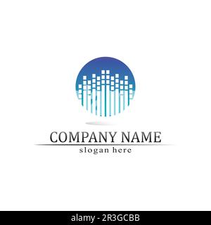 Sound waves vector illustration design template Stock Vector