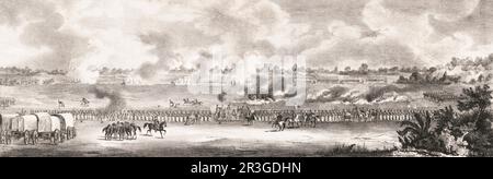 May 8, 1846 - American forces in formation at the Battle of Palo Alto. Stock Photo