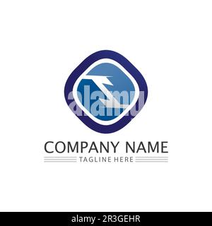 O logo Business Technology circle logo and symbols Vector Design Graphic Stock Vector