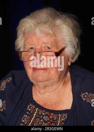 Ukrainian concentration camp survivor and contemporary witness Anastasia Gulej at an event in Magdeburg on 12.07.2022 Stock Photo